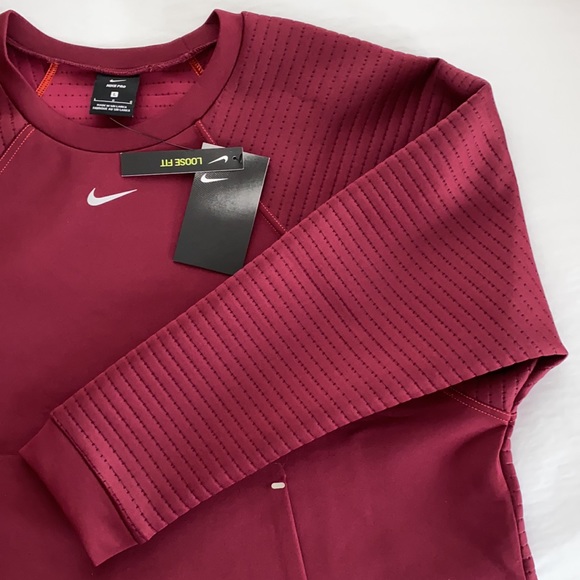 New  Fleece Crew Nike Pro top - Picture 8 of 11